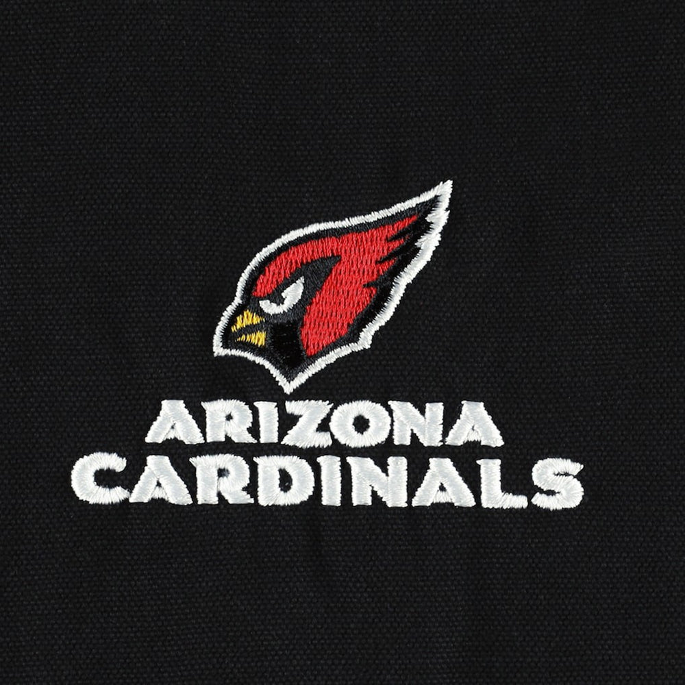 Arizona Cardinals Dunbrooke Big & Tall Dakota Canvas Hoodie Full-Zip Jacket - Black Hoodies