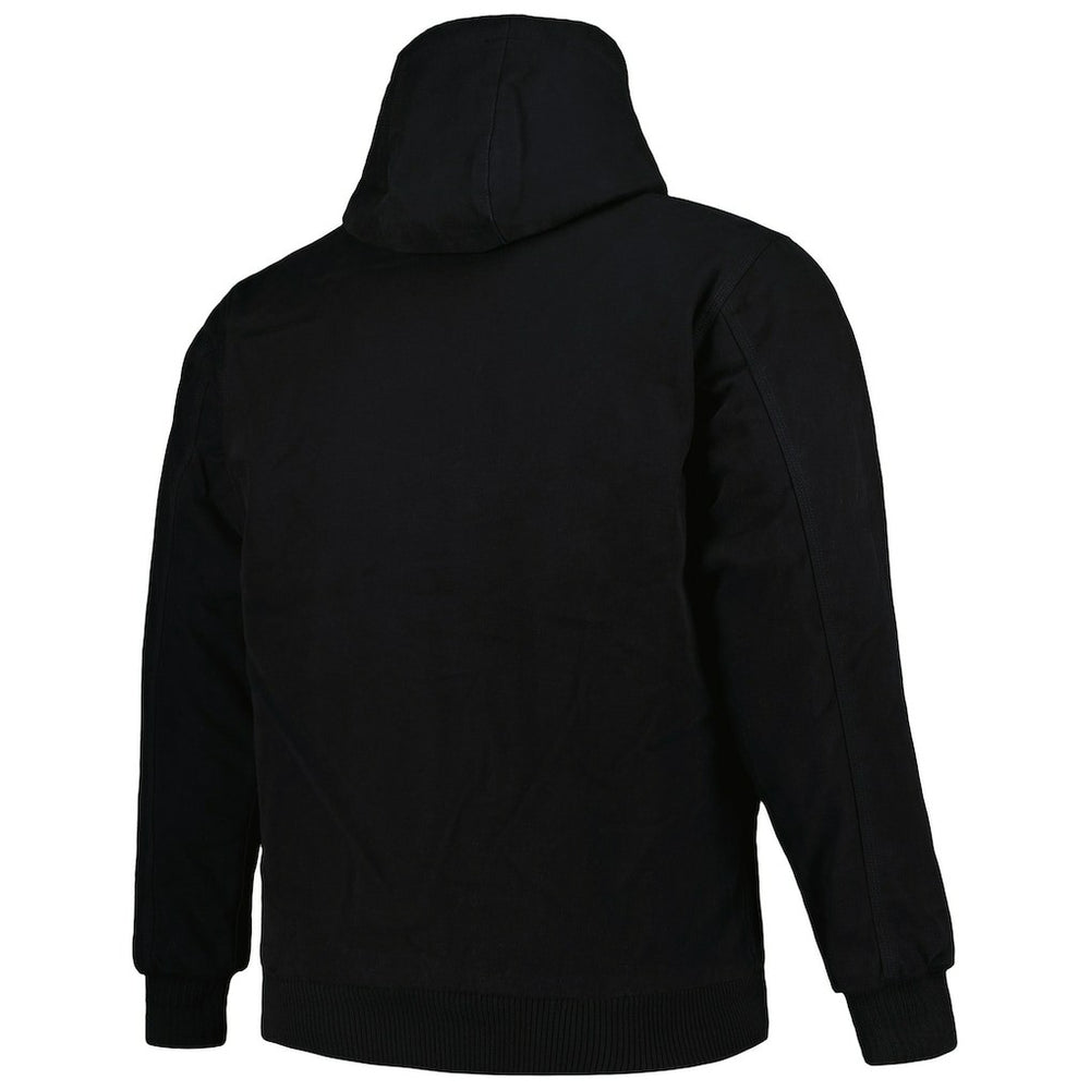 Atlanta Falcons Dunbrooke Big & Tall Dakota Canvas Hoodie Full-Zip Jacket - Black Hoodies
