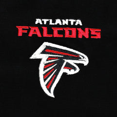 Atlanta Falcons Dunbrooke Big & Tall Dakota Canvas Hoodie Full-Zip Jacket - Black Hoodies