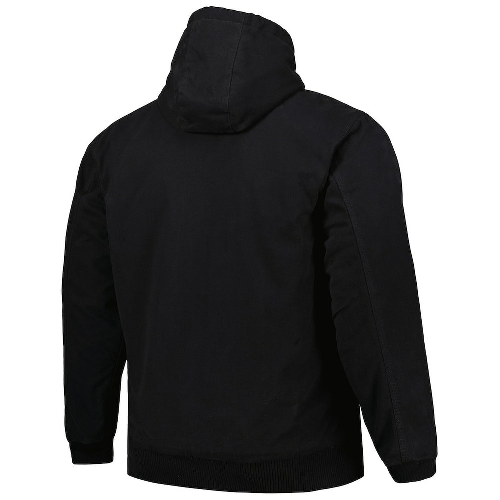 Las Vegas Raiders Dunbrooke Big & Tall Dakota Canvas Hoodie Full-Zip Jacket - Black Hoodies