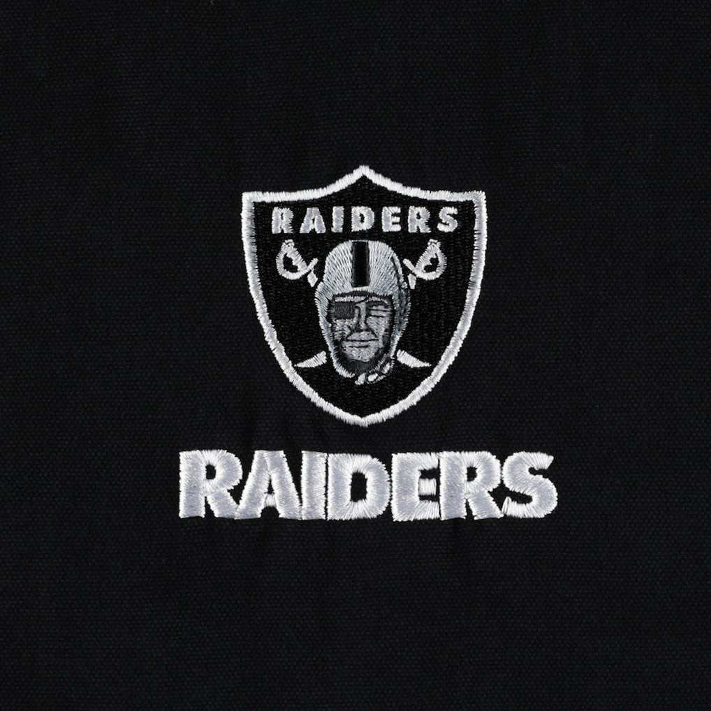 Las Vegas Raiders Dunbrooke Big & Tall Dakota Canvas Hoodie Full-Zip Jacket - Black Hoodies