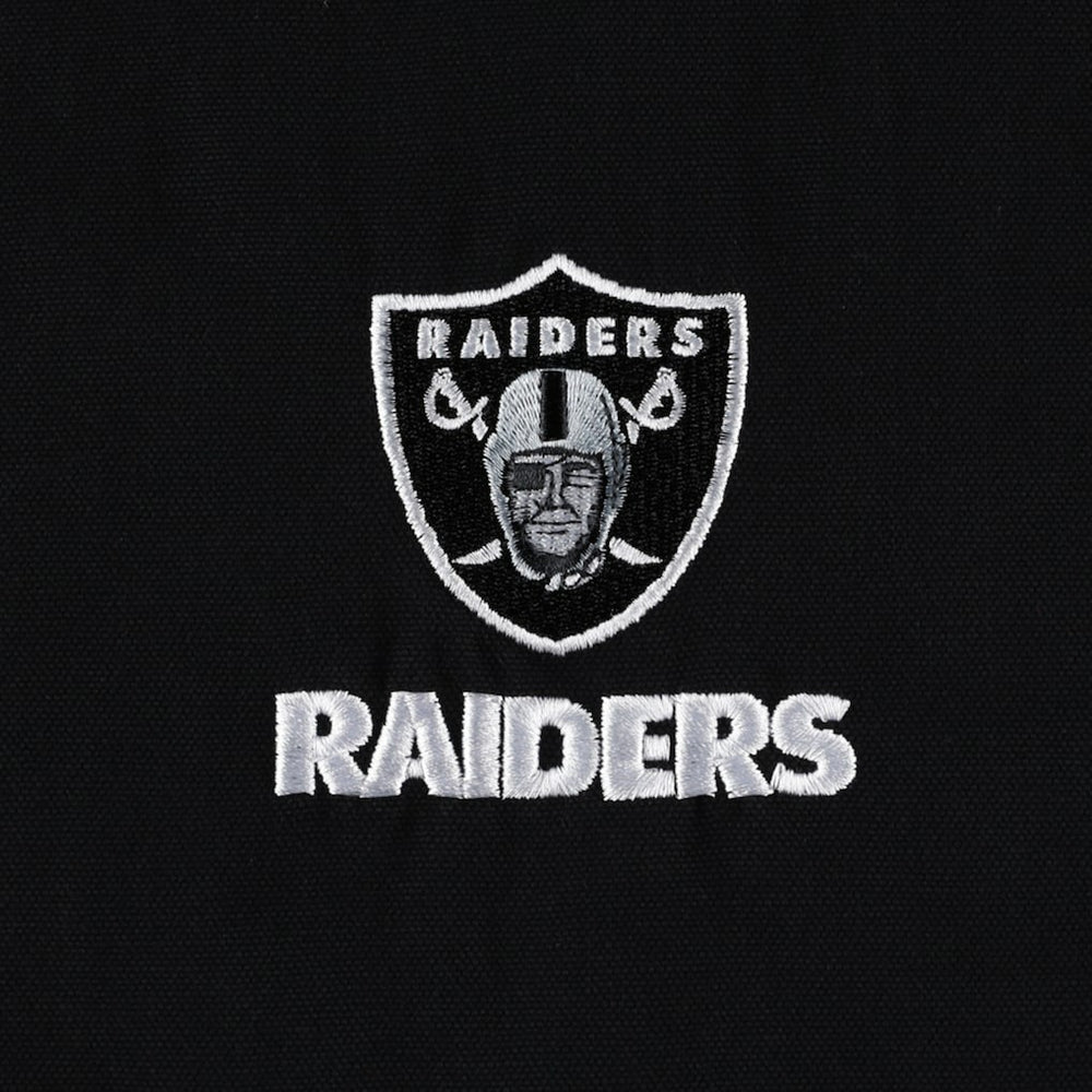 Las Vegas Raiders Dunbrooke Big & Tall Dakota Canvas Hoodie Full-Zip Jacket - Black Hoodies