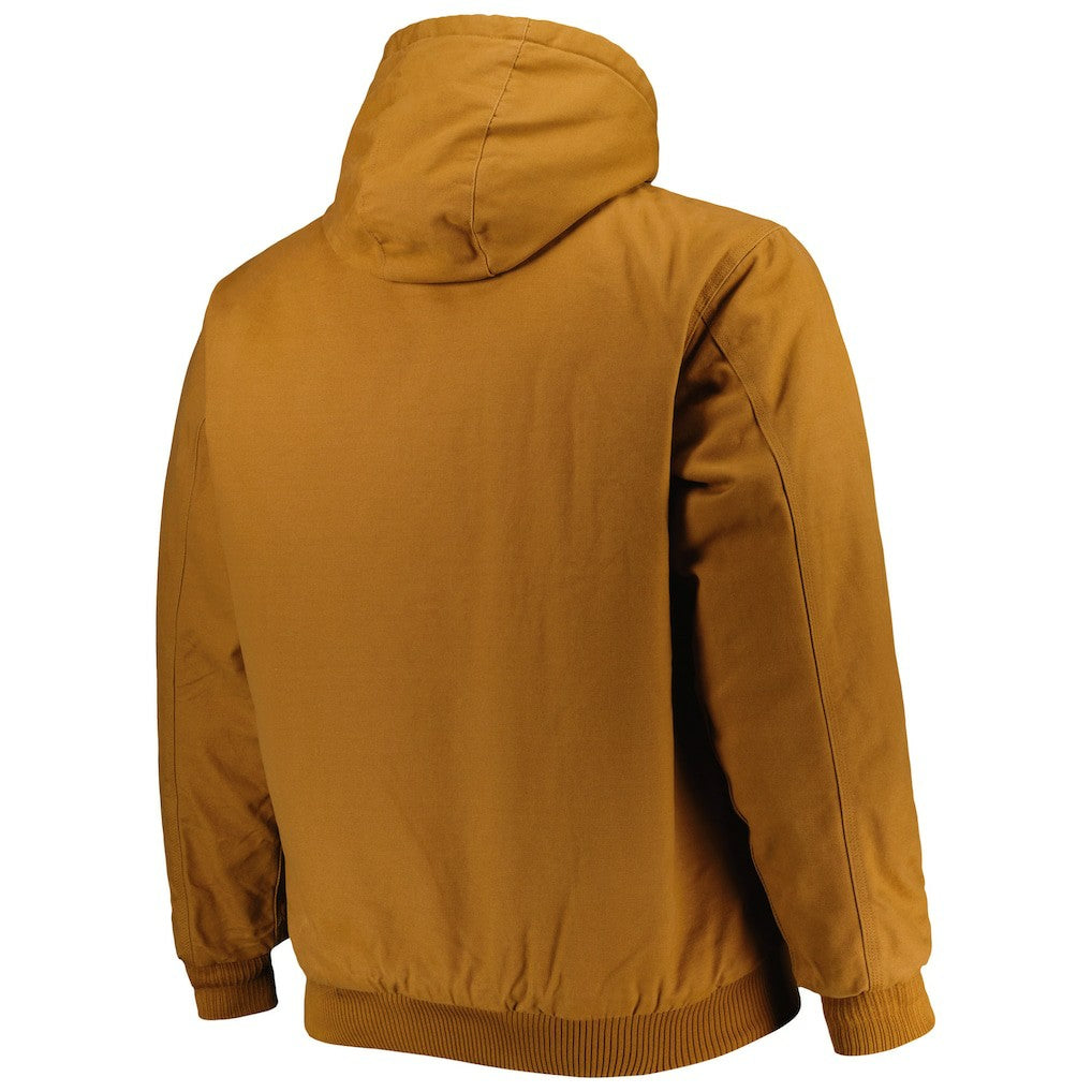 Buffalo Bills Dunbrooke Big & Tall Dakota Canvas Hoodie Full-Zip Jacket - Tan Hoodies