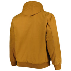 Detroit Lions Dunbrooke Big & Tall Dakota Canvas Hoodie Full-Zip Jacket - Tan Hoodies
