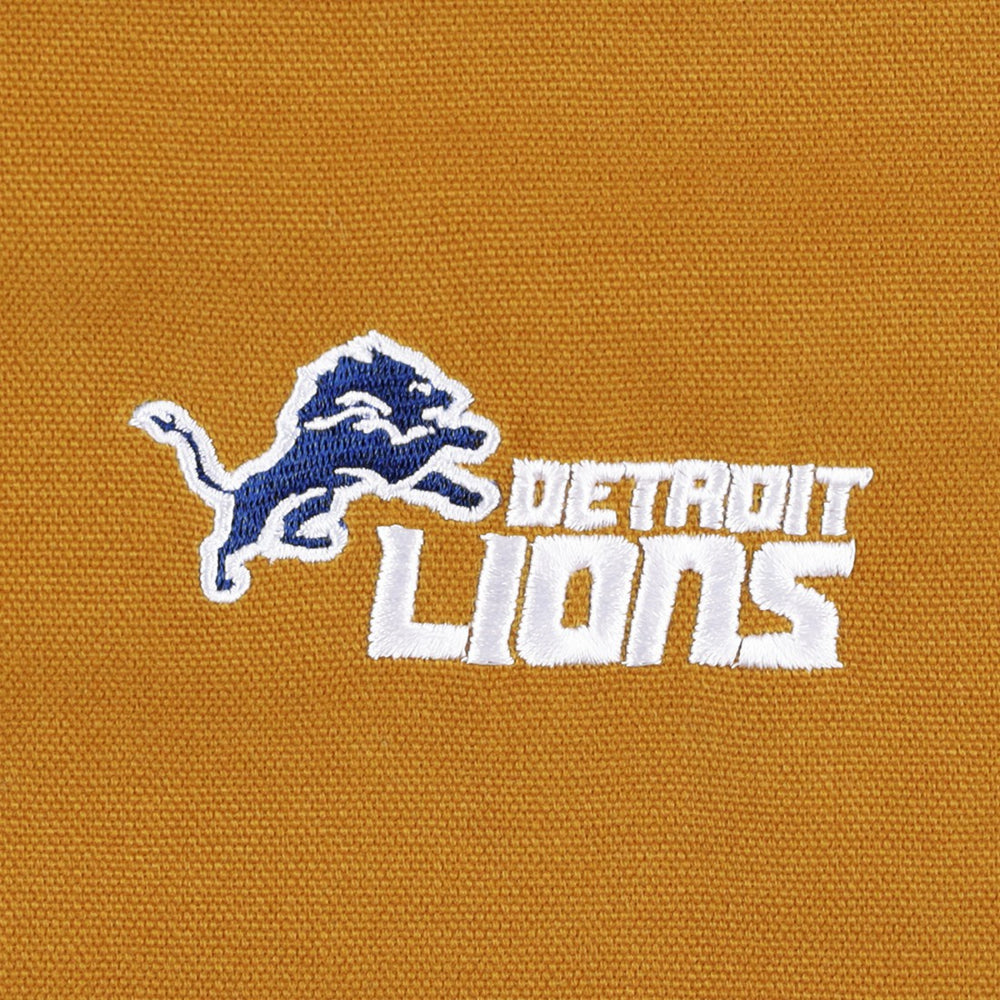 Detroit Lions Dunbrooke Big & Tall Dakota Canvas Hoodie Full-Zip Jacket - Tan Hoodies