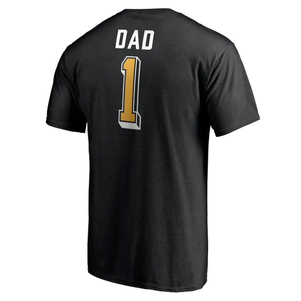 Boston Bruins Number One Dad Logo T-Shirt - Black | US 4258750