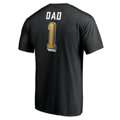 Boston Bruins Number One Dad Logo T-Shirt - Black | US 4258750