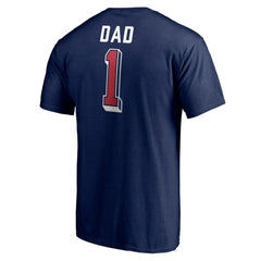 Columbus Blue Jackets Number One Dad Logo T-Shirt - Navy | US 4258756
