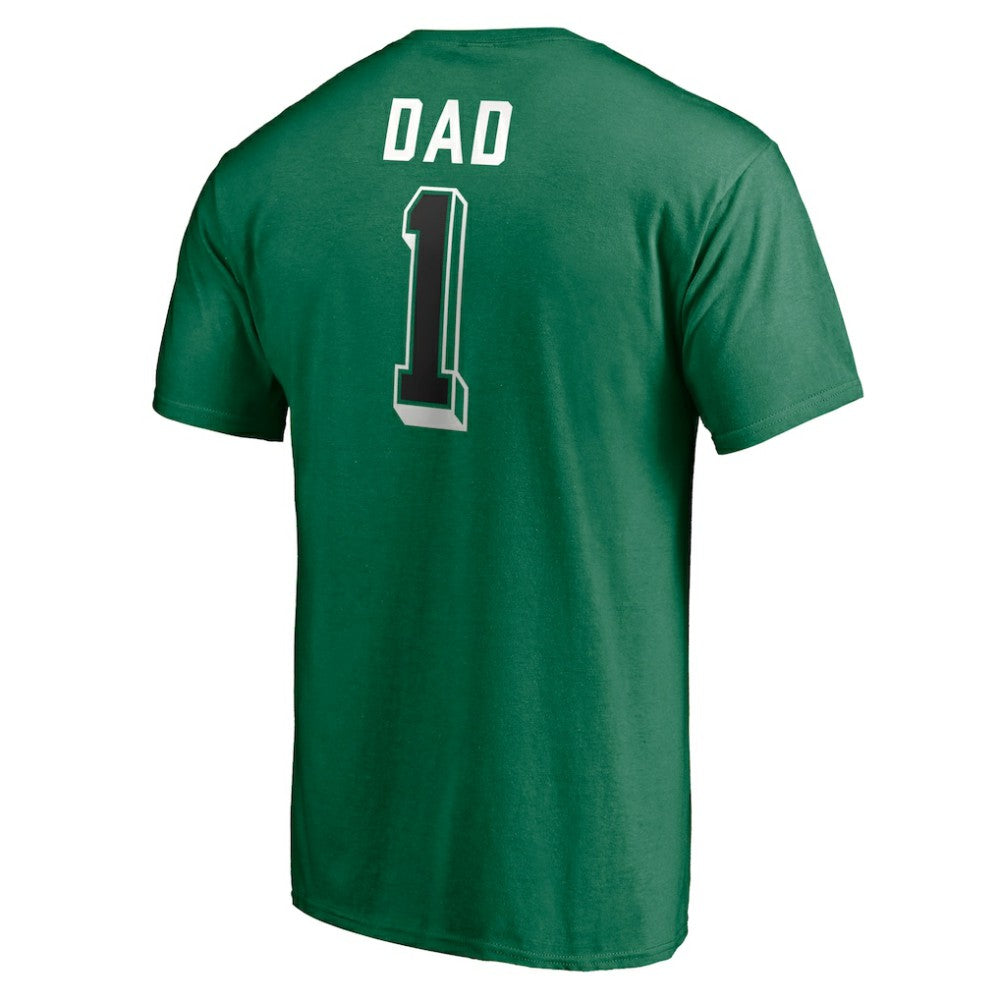Dallas Stars Number One Dad Logo T-Shirt - Green | US 4258757
