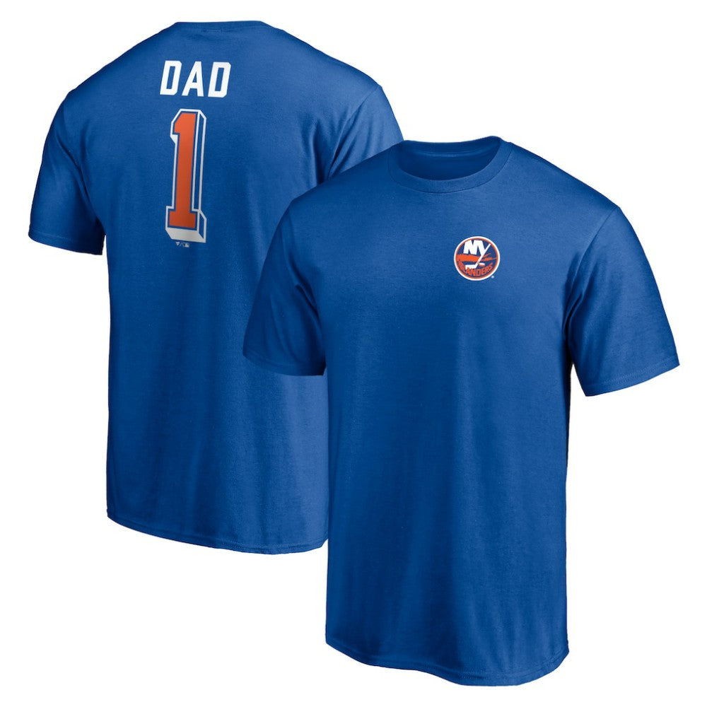 New York Islanders Number One Dad Logo T-Shirt - Royal | US 4258766