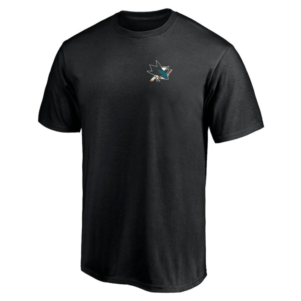 San Jose Sharks Number One Dad Logo T-Shirt - Black | US 4258771