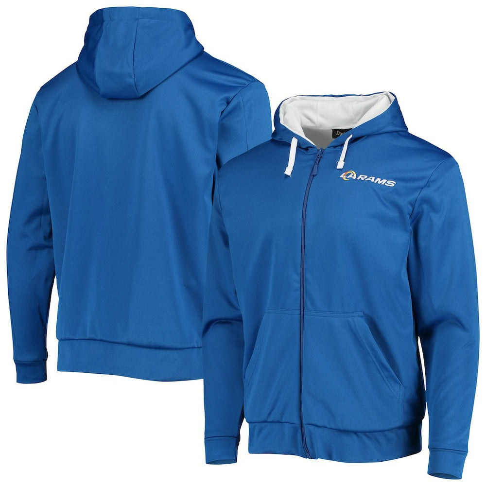 Los Angeles Rams Dunbrooke Apprentice Full-Zip Hoodie - Royal/White Hoodies