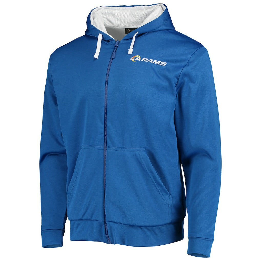 Los Angeles Rams Dunbrooke Apprentice Full-Zip Hoodie - Royal/White Hoodies