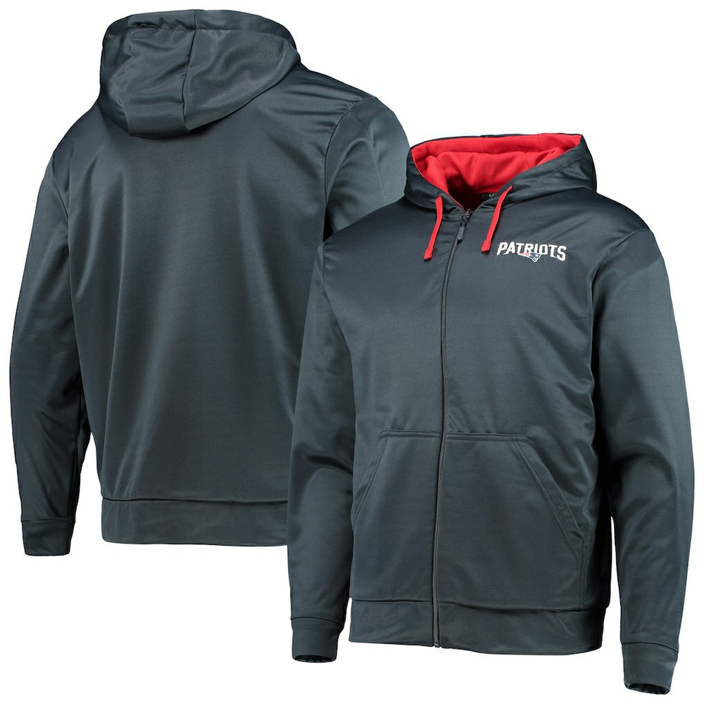 New England Patriots Dunbrooke Apprentice Full-Zip Hoodie - Navy/Red Hoodies