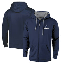 Dallas Cowboys Dunbrooke Apprentice Full-Zip Hoodie - Navy/Gray Hoodies
