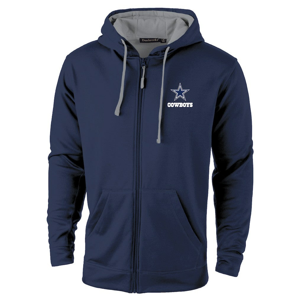 Dallas Cowboys Dunbrooke Apprentice Full-Zip Hoodie - Navy/Gray Hoodies