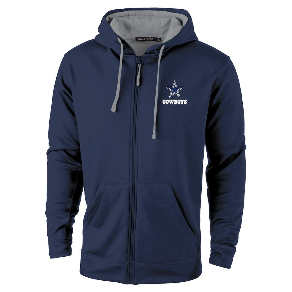 Dallas Cowboys Dunbrooke Apprentice Full-Zip Hoodie - Navy/Gray Hoodies