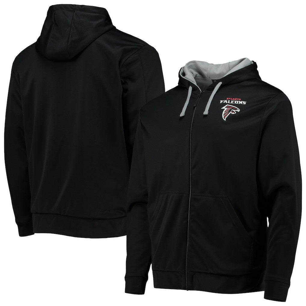 Atlanta Falcons Dunbrooke Apprentice Full-Zip Hoodie - Black/Gray Hoodies