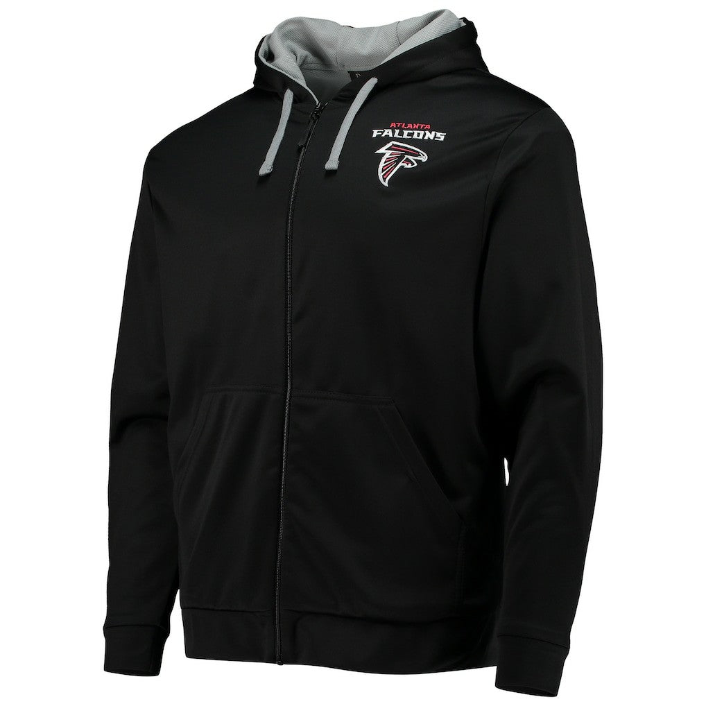 Atlanta Falcons Dunbrooke Apprentice Full-Zip Hoodie - Black/Gray Hoodies