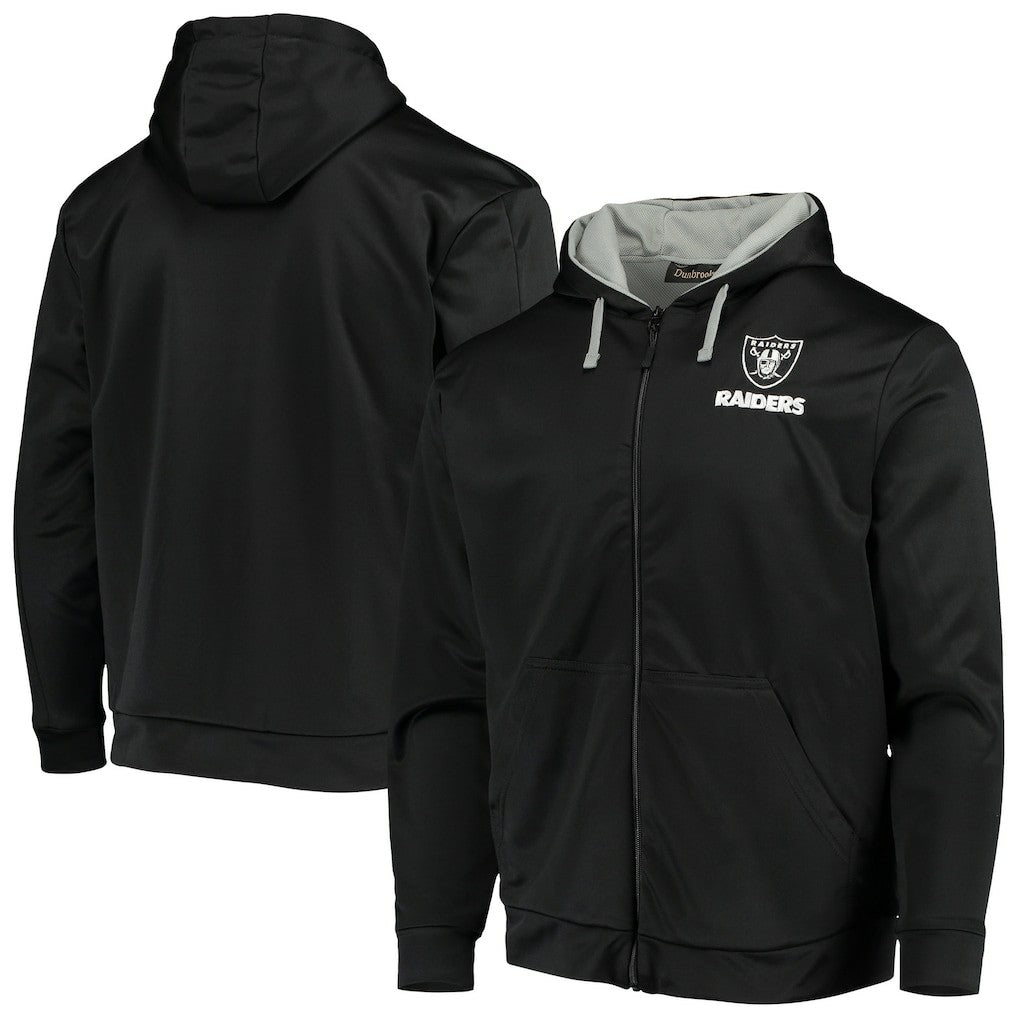 Las Vegas Raiders Dunbrooke Apprentice Full-Zip Hoodie - Black/Gray Hoodies