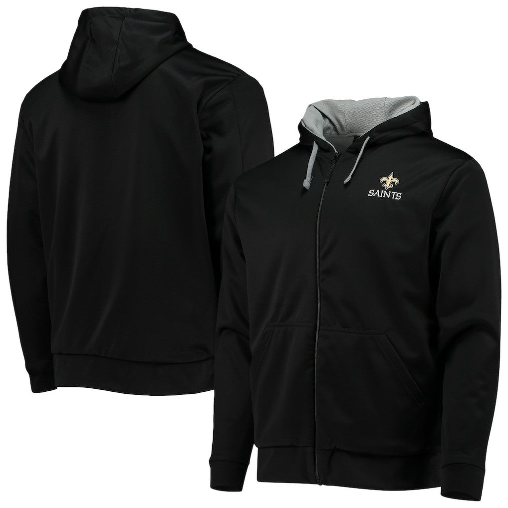 New Orleans Saints Dunbrooke Apprentice Full-Zip Hoodie - Black/Gray Hoodies
