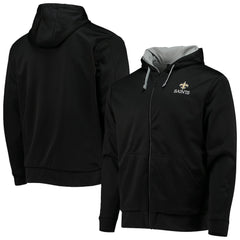 New Orleans Saints Dunbrooke Apprentice Full-Zip Hoodie - Black/Gray Hoodies