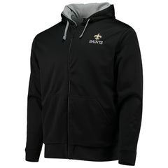 New Orleans Saints Dunbrooke Apprentice Full-Zip Hoodie - Black/Gray Hoodies
