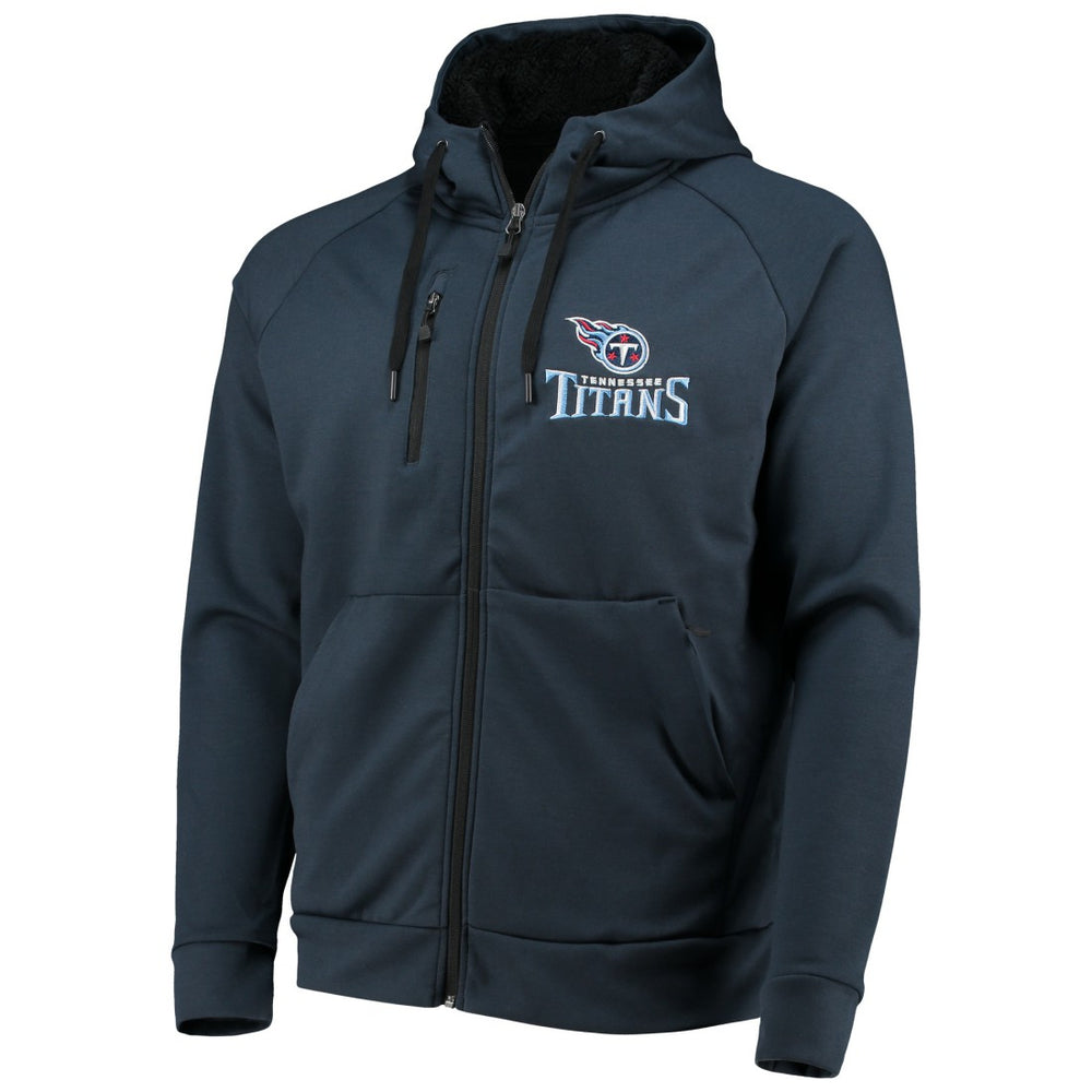 Tennessee Titans Dunbrooke Shag Tri-Blend Full-Zip Raglan Hoodie - Navy Hoodies