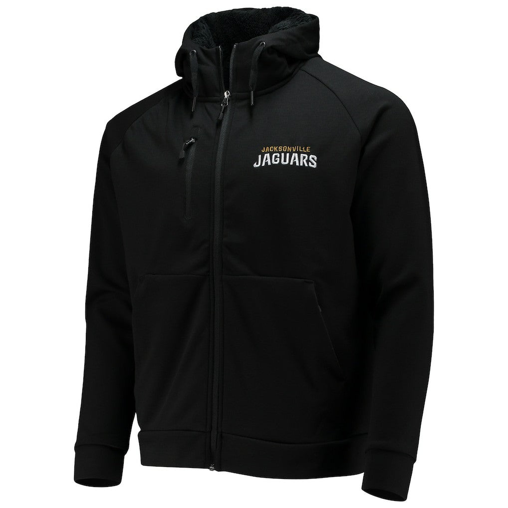 Jacksonville Jaguars Dunbrooke Shag Tri-Blend Full-Zip Raglan Hoodie - Black Hoodies