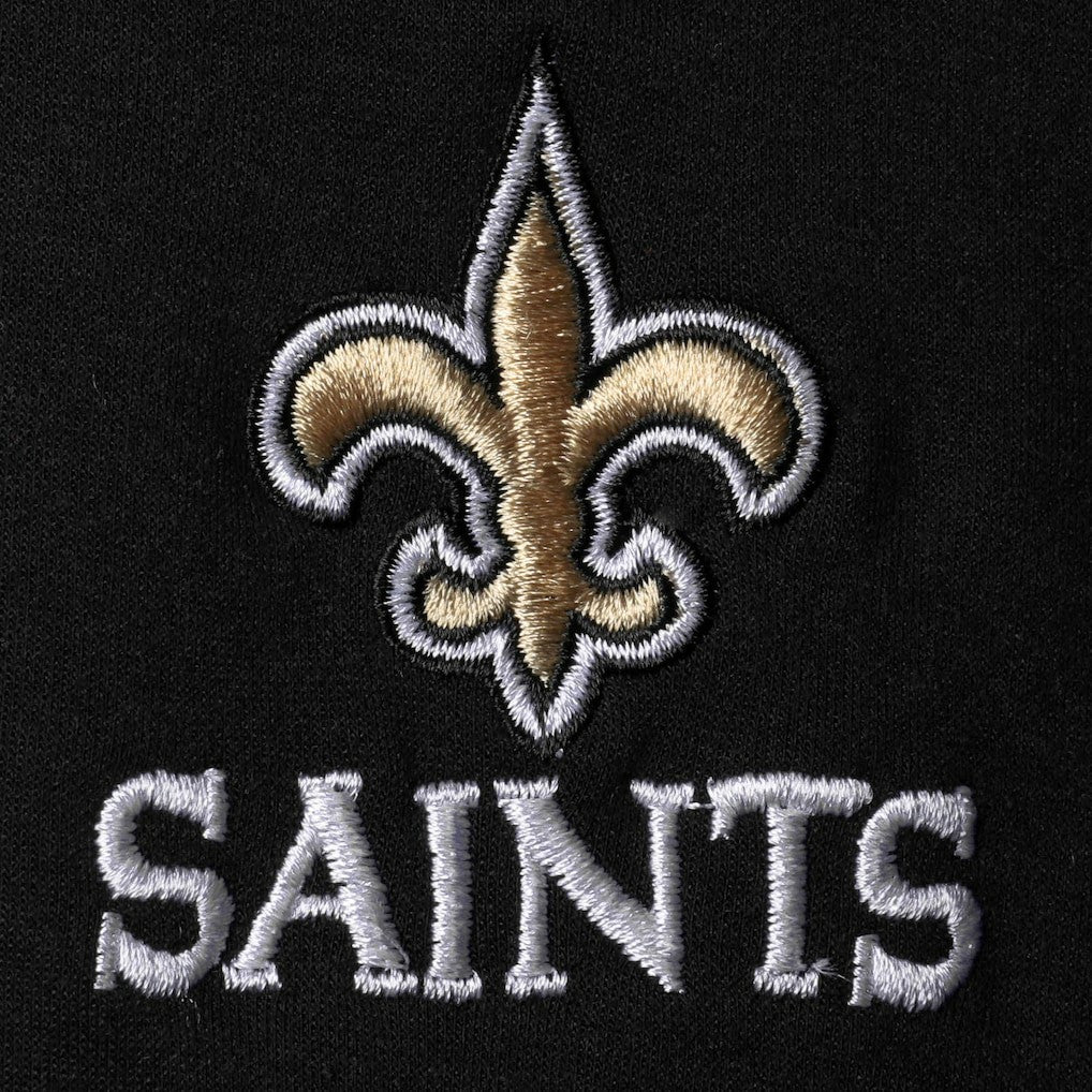 New Orleans Saints Dunbrooke Shag Tri-Blend Full-Zip Raglan Hoodie - Black Hoodies
