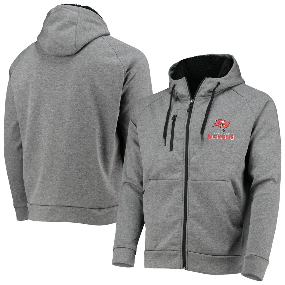 Tampa Bay Buccaneers Dunbrooke Shag Tri-Blend Full-Zip Raglan Hoodie - Charcoal Hoodies