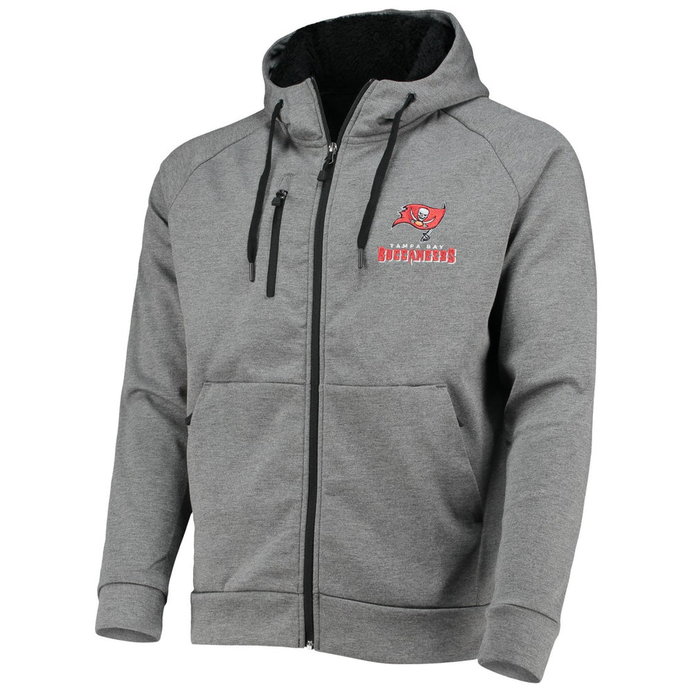 Tampa Bay Buccaneers Dunbrooke Shag Tri-Blend Full-Zip Raglan Hoodie - Charcoal Hoodies