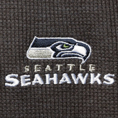 Seattle Seahawks Dunbrooke Logo Maverick Thermal Henley Long Sleeve T-Shirt - Heathered Gray T-shirts