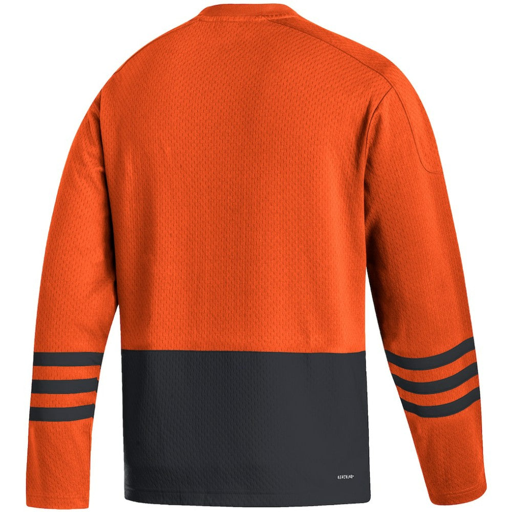 Philadelphia Flyers adidas Logo AEROREADY Pullover Sweater - Orange | US 4259628