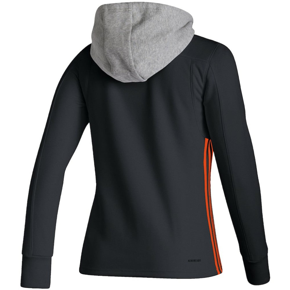 Philadelphia Flyers adidas Women's Skate Lace AEROREADY Pullover Hoodie - Black | US 4259692