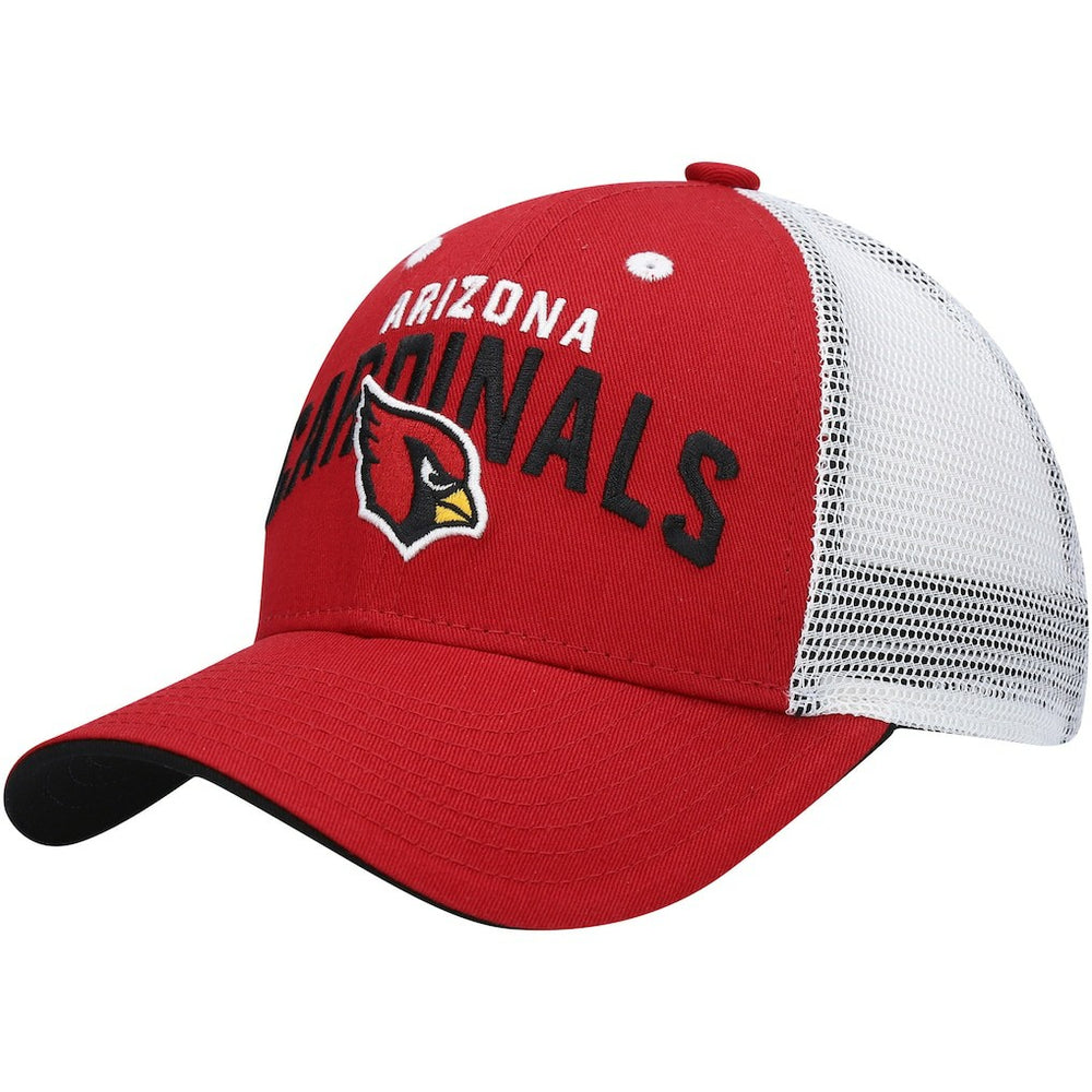 Arizona Cardinals Youth Core Lockup Adjustable Hat - Cardinal/White Hats