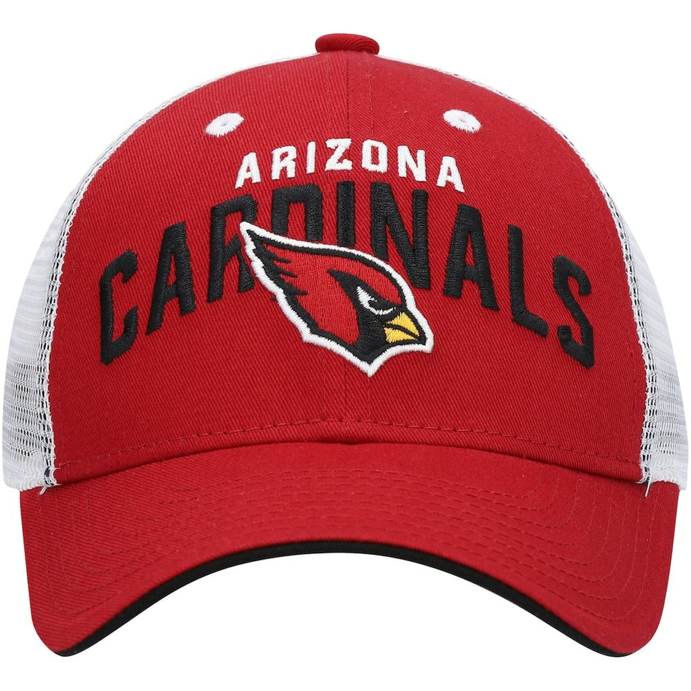 Arizona Cardinals Youth Core Lockup Adjustable Hat - Cardinal/White Hats