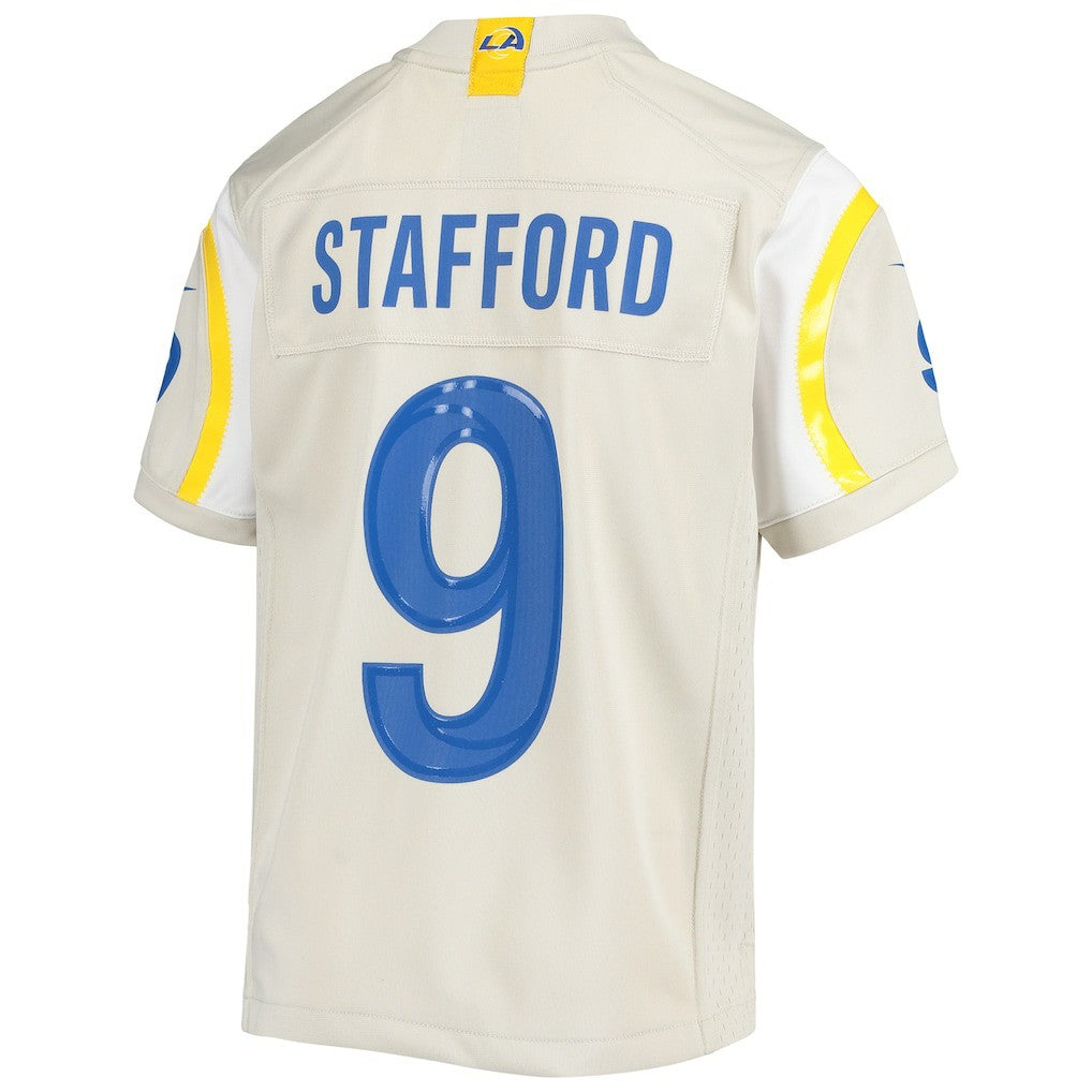 Matthew Stafford Los Angeles Rams Youth Game Jersey - Cream Jerseys
