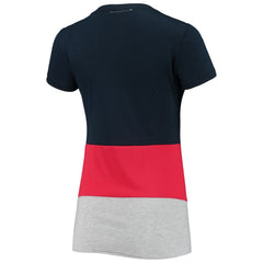 Atlanta Braves Refried Apparel Women's Sustainable Fitted T-Shirt - Navy T-shirts