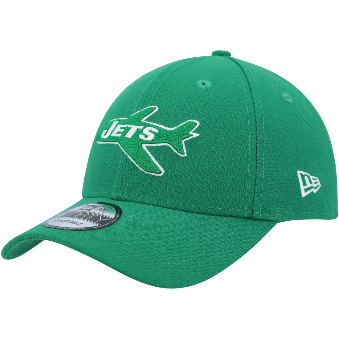 New York Jets New Era Plane The League 9FORTY Adjustable Hat - Kelly Green Hats