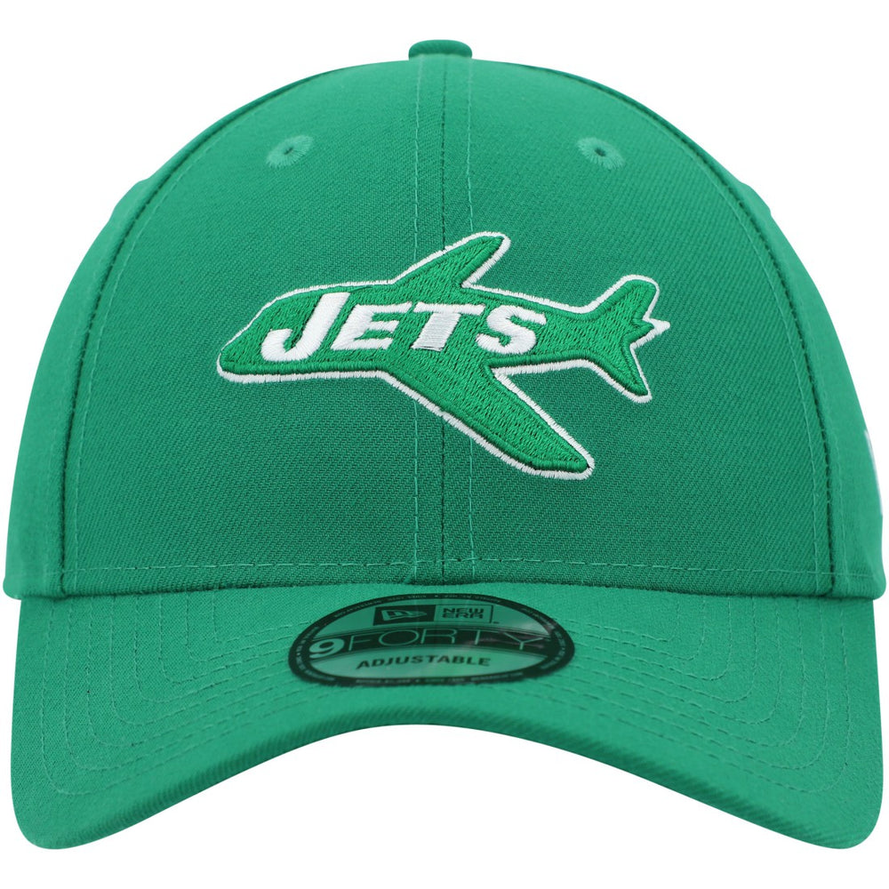 New York Jets New Era Plane The League 9FORTY Adjustable Hat - Kelly Green Hats
