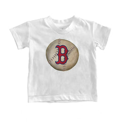 Boston Red Sox Tiny Turnip Youth Stitched Baseball T-Shirt - White T-shirts