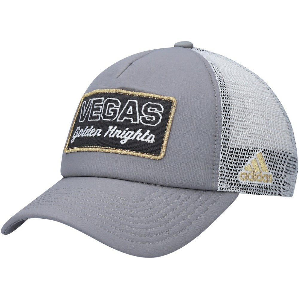 Vegas Golden Knights adidas Locker Room Foam Trucker Snapback Hat - Gray/White | US 4265618