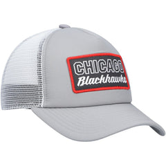 Chicago Blackhawks adidas Locker Room Foam Trucker Snapback Hat - Gray/White | US 4265621