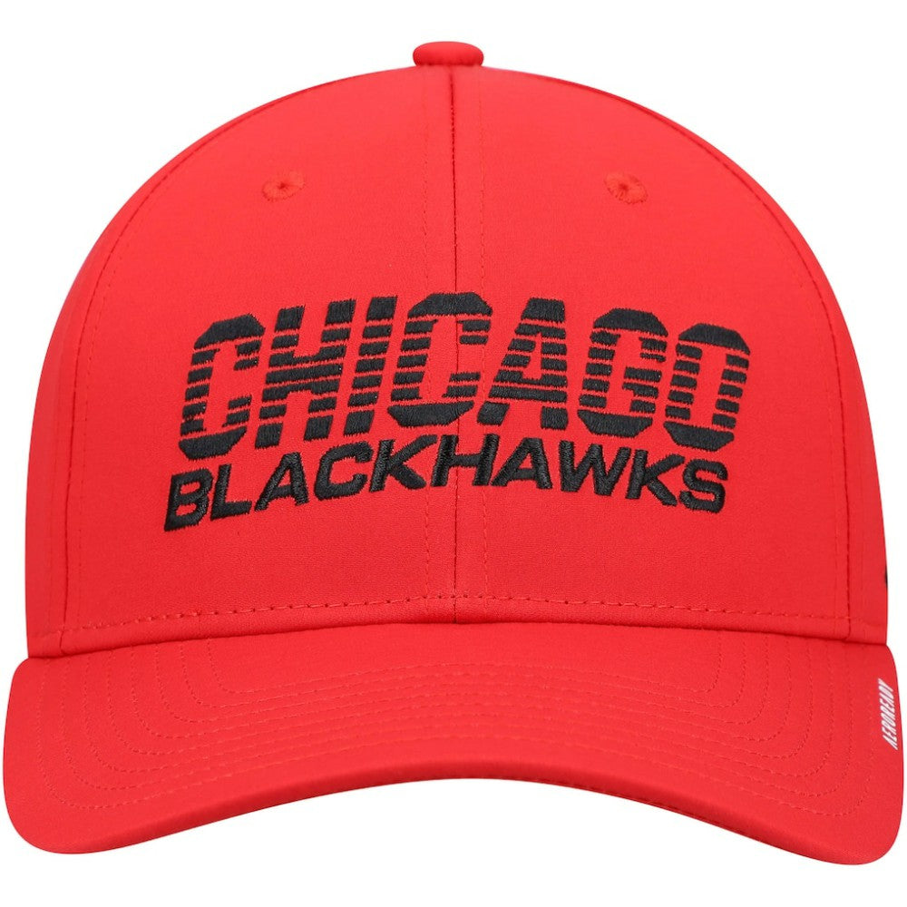 Chicago Blackhawks adidas 2021 Locker Room AEROREADY Flex Hat - Red | US 4265663