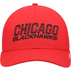 Chicago Blackhawks adidas 2021 Locker Room AEROREADY Flex Hat - Red | US 4265663
