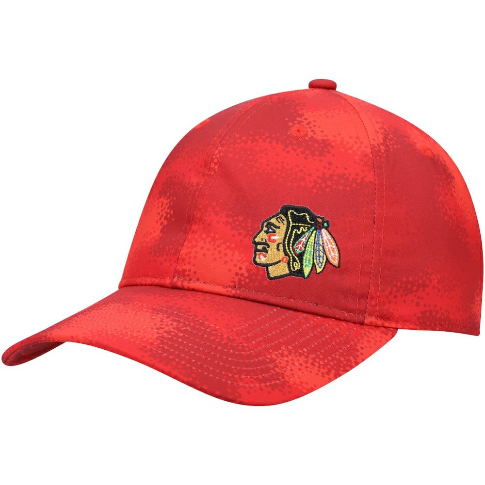 Chicago Blackhawks adidas Women's Camo Slouch Adjustable Hat - Red | US 4265775