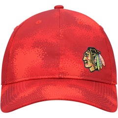 Chicago Blackhawks adidas Women's Camo Slouch Adjustable Hat - Red | US 4265775