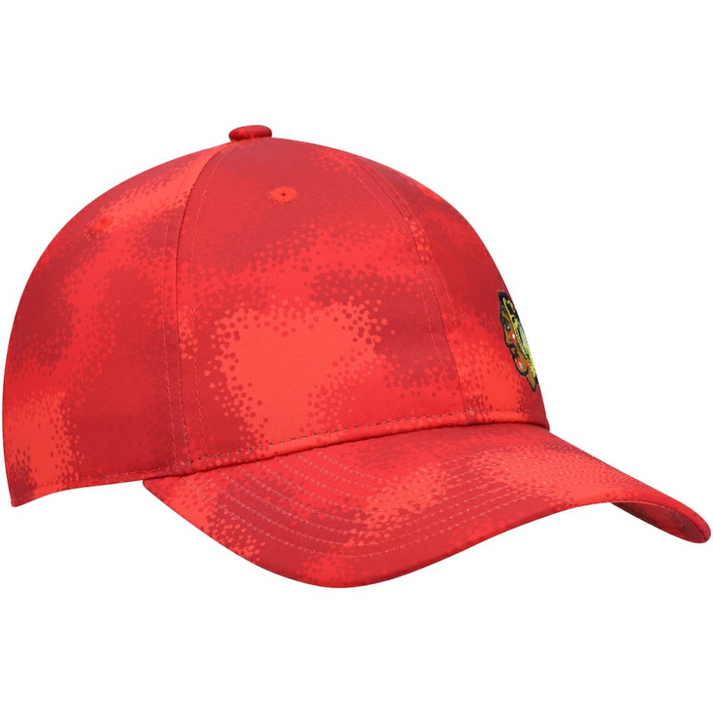 Chicago Blackhawks adidas Women's Camo Slouch Adjustable Hat - Red | US 4265775