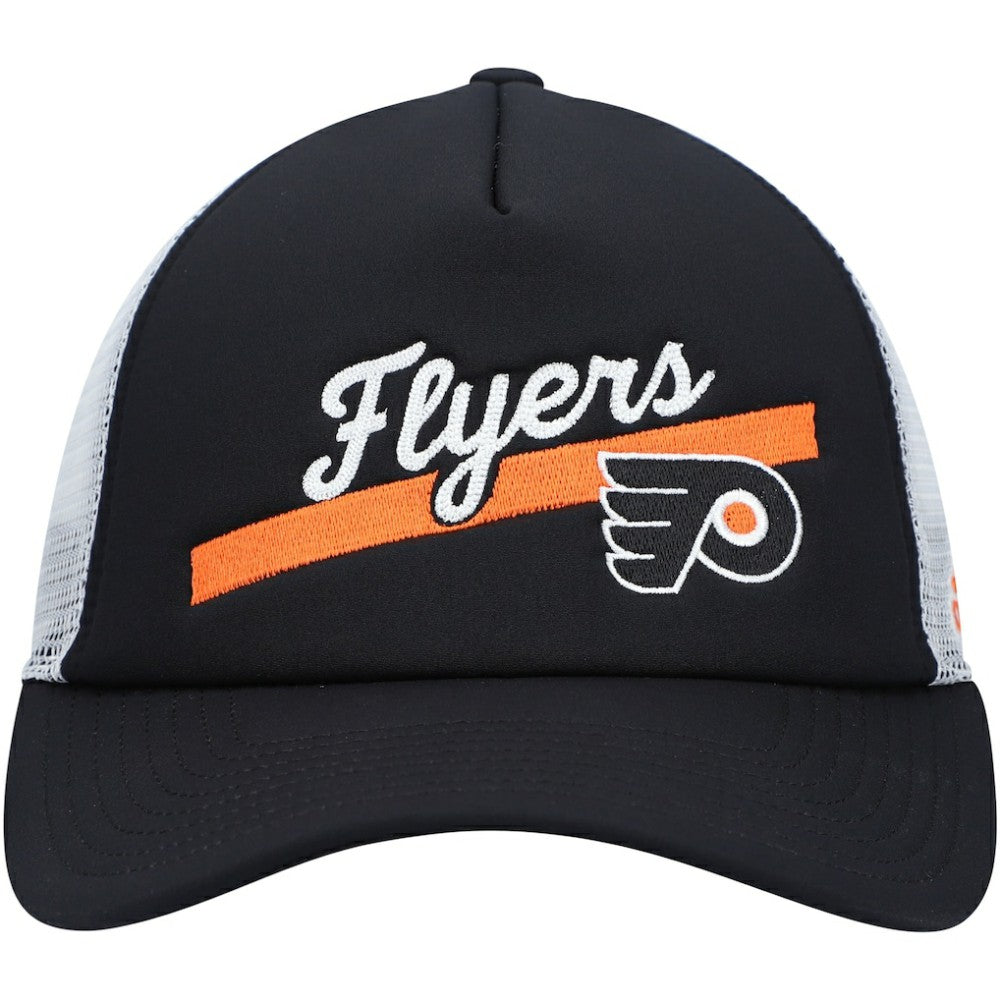 Philadelphia Flyers adidas Women's Foam Trucker Snapback Hat - Black/White | US 4265788